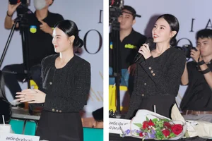 Midu's Stunning Fashion Duality: Bold Streetwear vs. Elegant Classroom Attire - image 6