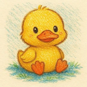 65+ Cute Duck Drawing Ideas: Simple and Adorable Sketches for All Ages - image 21