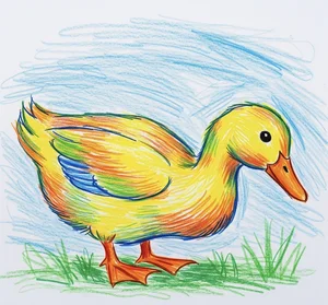 65+ Cute Duck Drawing Ideas: Simple and Adorable Sketches for All Ages - image 37