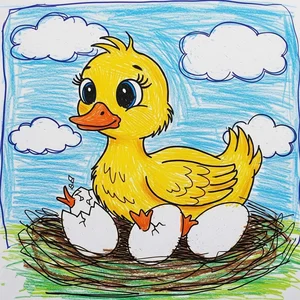 65+ Cute Duck Drawing Ideas: Simple and Adorable Sketches for All Ages - image 15