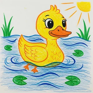 65+ Cute Duck Drawing Ideas: Simple and Adorable Sketches for All Ages - image 18
