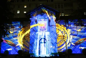 Spectacular 3D Mapping Show Marks 79th Anniversary of Vietnam Information Sector - image 1