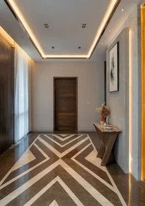 Modern 2-Story House Design Featuring Central Courtyard and Raw Concrete - image 5