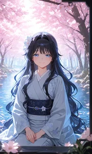 Kaoruko Waguri Gallery: Pure and Sweet Anime-Style Aesthetic Wallpapers - image 1