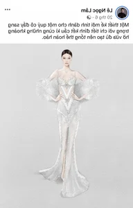 Close-Up of Le Hoang Phuong's Stunning Coronation Gown - image 5