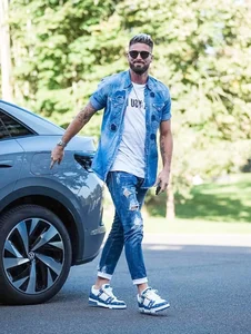 France's Top Striker Redefines Athletic Style with Supermodel Looks and Elite Pitch Performance - image 8