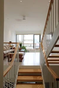 Optimizing Light and Space: A 65m2 Split-Level House Design in a Narrow Urban Alley - image 1
